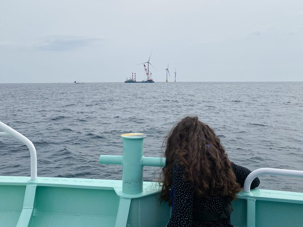 Off-shore wind power generation plant in Goto City