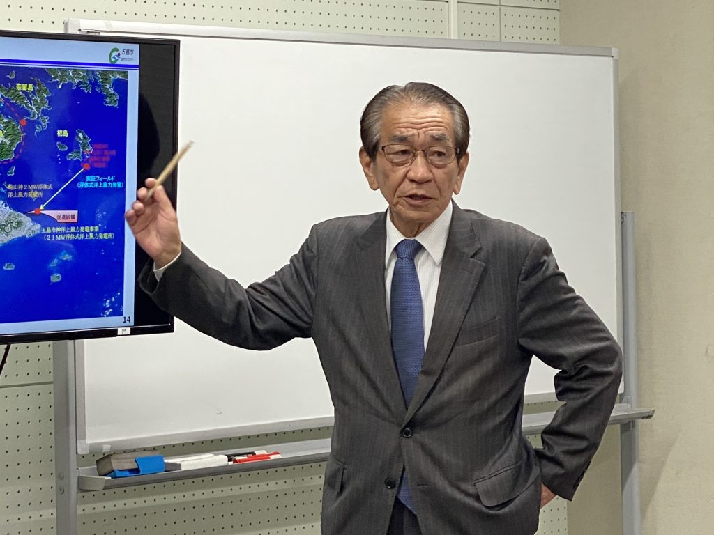 Lecture by Mr. Chokichi Kumakawa of Goto Fukue Fishery Cooperative